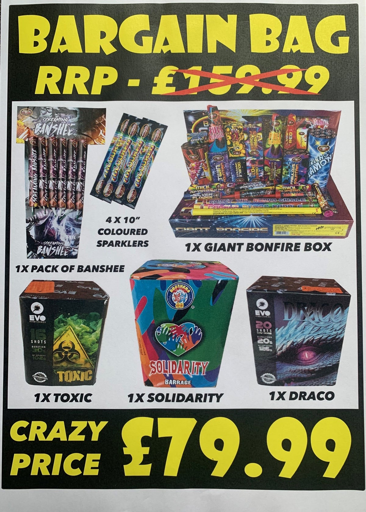 giant bonfire bargain bag