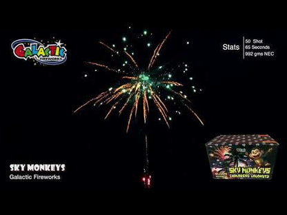 sky monkeys with exploding coconuts